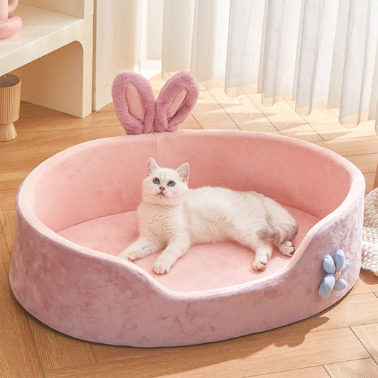 Cama Pet Removível e Lavável – Macia, Confortável e Quentinha para Cães e Gatos