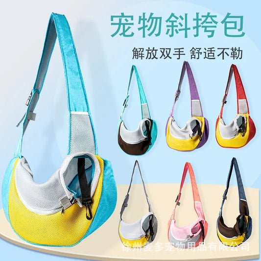 Mochila de Transporte para Cães e Gatos de Pequeno Porte – Bolsa com Malha Respirável