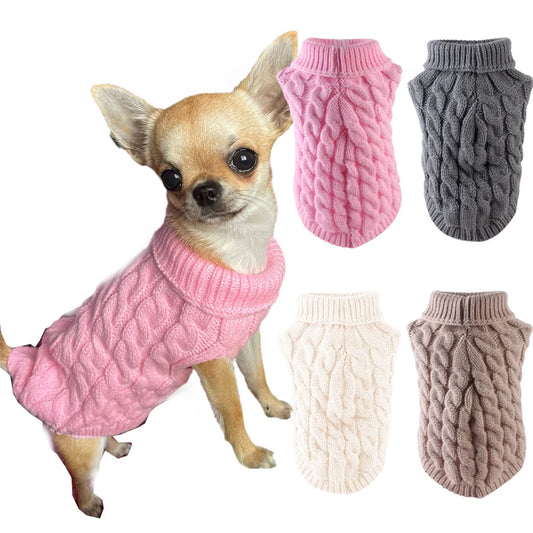 Suéter Pet Liso para Cães de Pequeno Porte – Roupa para Clima Frio