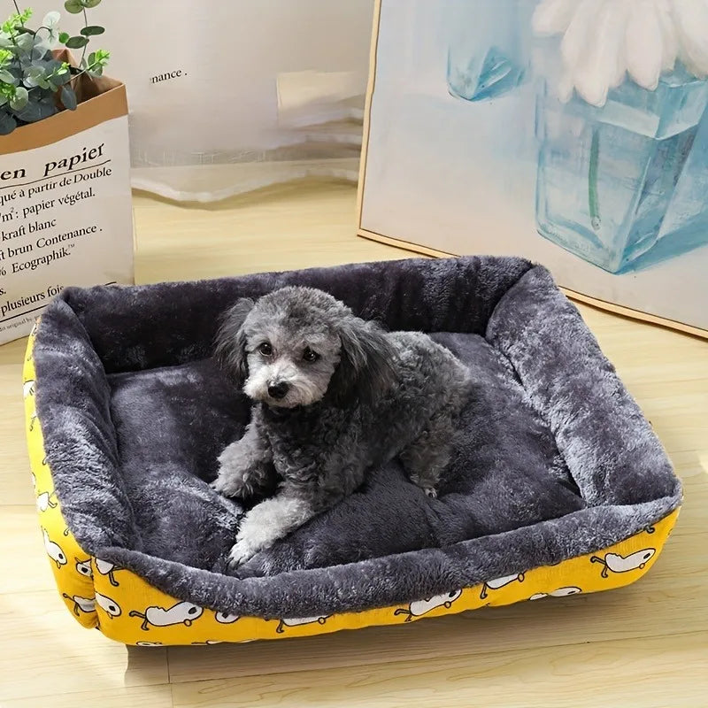 Cama Sofá Pet para Inverno – Almofada Aconchegante para Cães e Gatos Pequenos, Médios e Grandes
