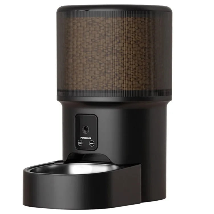 Comedouro Automático Inteligente com Câmera, Controle por Voz e Programação de Refeições para Pets