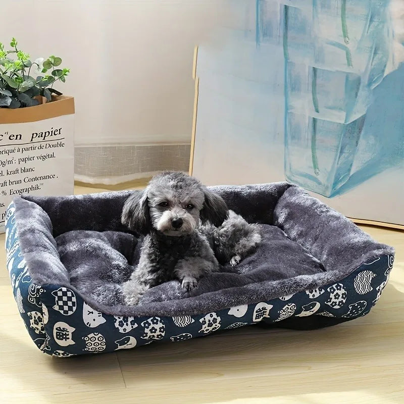 Cama Sofá Pet para Inverno – Almofada Aconchegante para Cães e Gatos Pequenos, Médios e Grandes