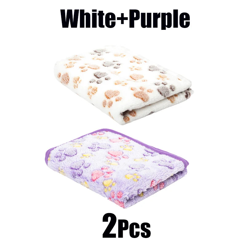 Manta Pet Estampa Patinha – Flanela Macia e Quentinha para Cães e Gatos