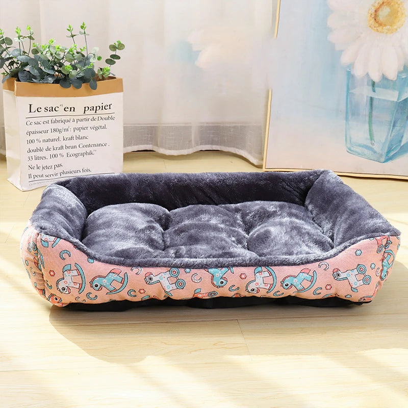 Cama Sofá Pet para Inverno – Almofada Aconchegante para Cães e Gatos Pequenos, Médios e Grandes
