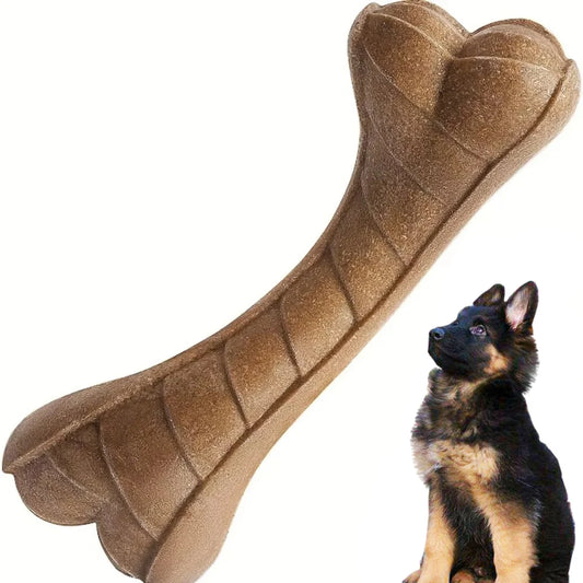 Osso Simulado com Aroma de Carne para Cães – Aguça Dentes, Interativo, Filhotes