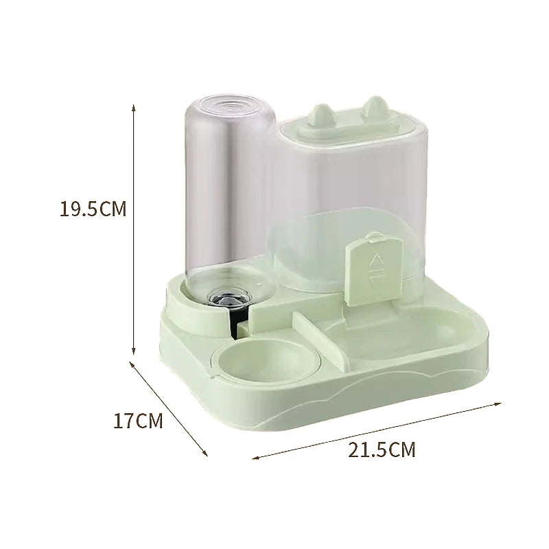 Comedouro Automático por Gravidade para Cães e Gatos com Bebedouro Integrado