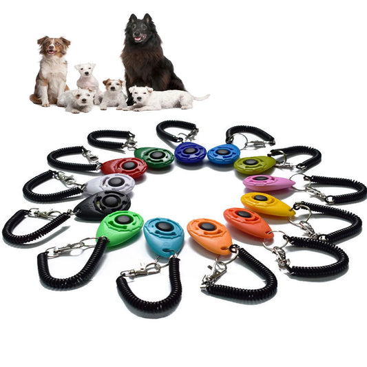 Clicker para Adestramento de Cães e Gatos com Alça de Pulso Ajustável