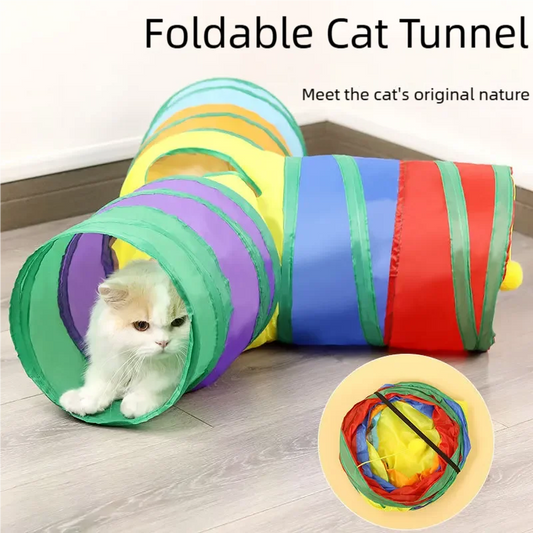 Túnel Interativo para Gatos – Reduz Ansiedade, Estimula Exercício, Durável