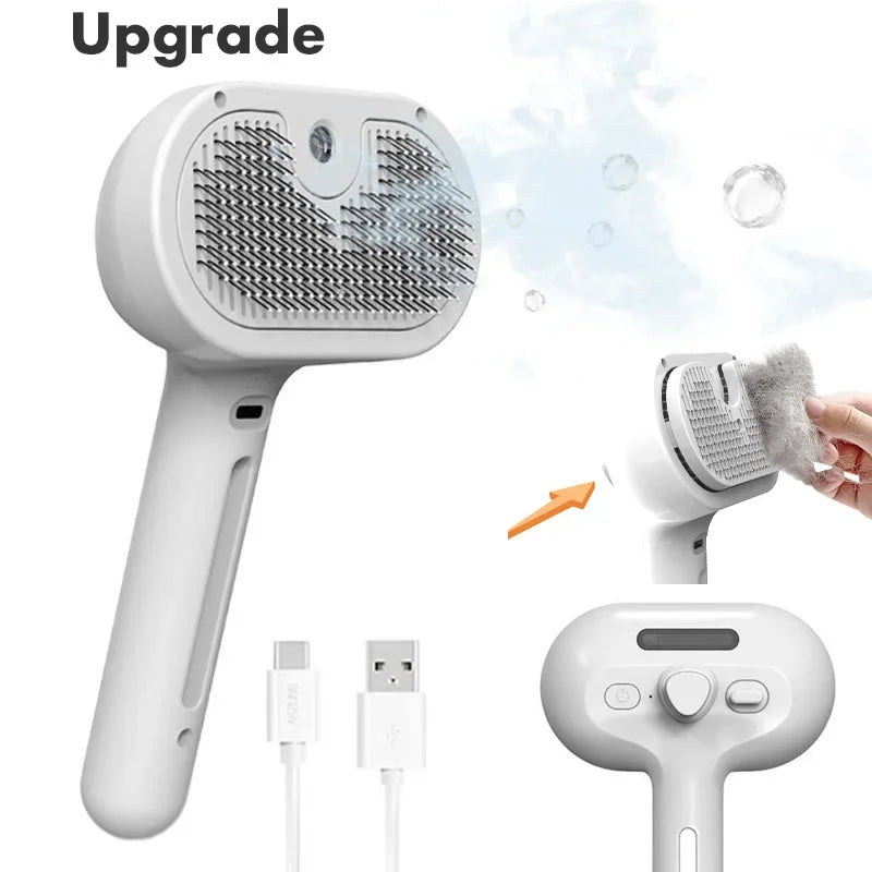 Kit Promo PetFeliz™ – Escova Grooming com Spray + Escova Dental GRÁTIS