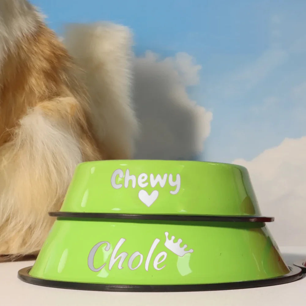 Comedouro para Cães e Gatos em Aço Inoxidável – Tigela para Ração e Água