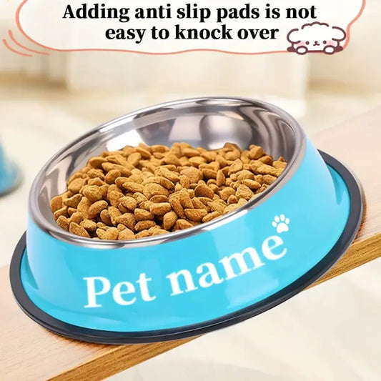 Comedouro para Cães e Gatos em Aço Inoxidável – Tigela para Ração e Água