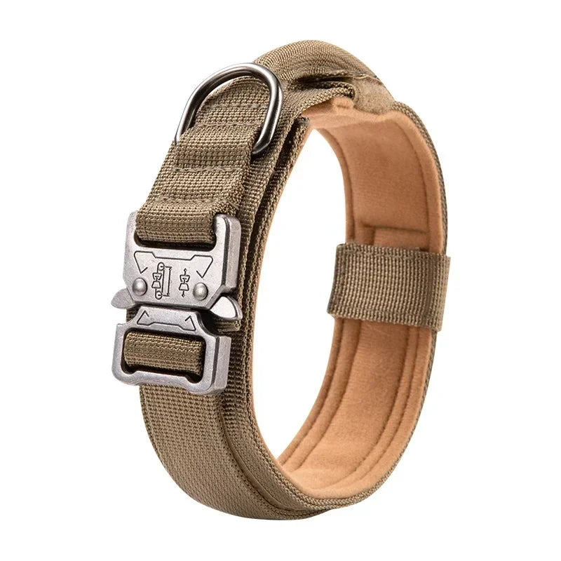 Coleira Tática Outdoor para Cães Médios e Grandes – Estilo Esportivo com Tração