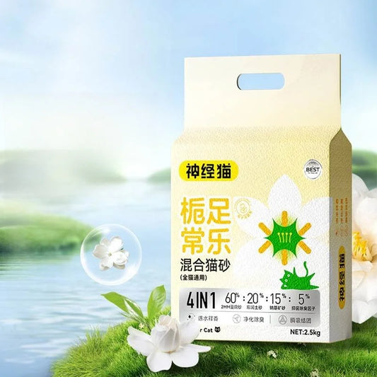 Areia Sanitária para Gatos 20kg Tofu e Bentonita com Desodorizador Floral